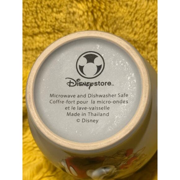 Disney Mickey Mouse Mug 3D Raised Blue Ceramic Coffee 12 Oz Disney store 2 Side - Picture 3 of 5